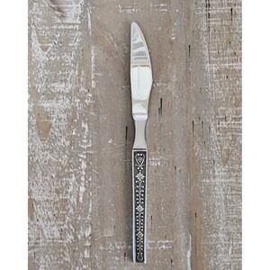 Vintage Riviera Cordova Butter Knife Floral Japan Stainless Steel MCM Flatware